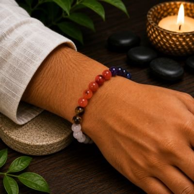 7 Chakra Bracelet — Seven Natural Stones