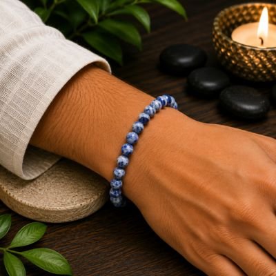 Amethyst Bracelet — 8mm Natural Beads