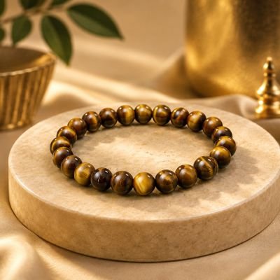Blue Aventurine Bracelet — 8mm Natural Beads
