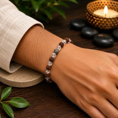 Garnet Bracelet — 8mm Natural Beads