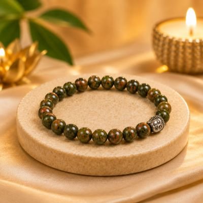 Green Aventurine Bracelet — 8mm Natural Beads