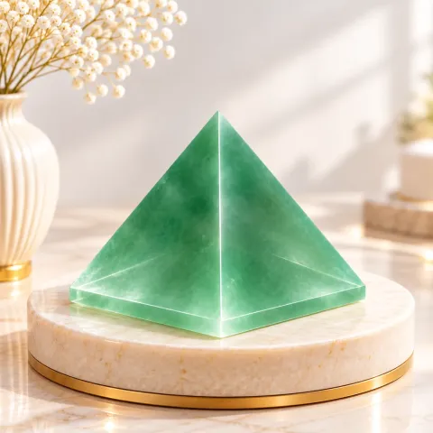Green Aventurine Pyramid – 9 cm