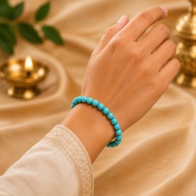 Kyanite Bracelet — 8mm Natural Beads