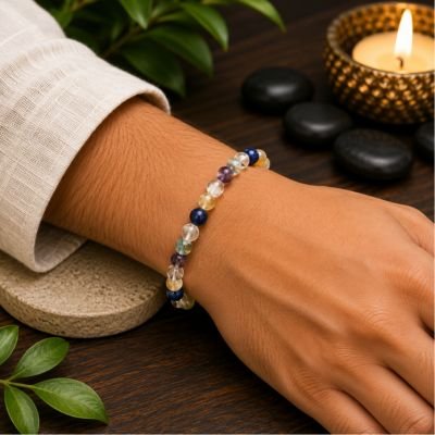 Labradorite Bracelet — 8mm Natural Beads