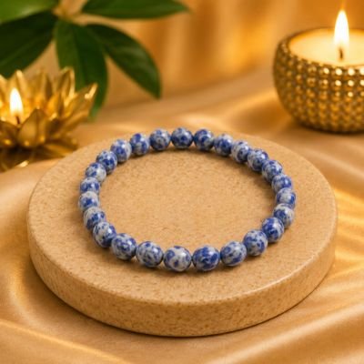 Sodalite Bracelet — 8mm Natural Beads