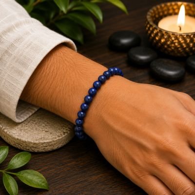 Turquoise Bracelet — 8mm Natural Beads